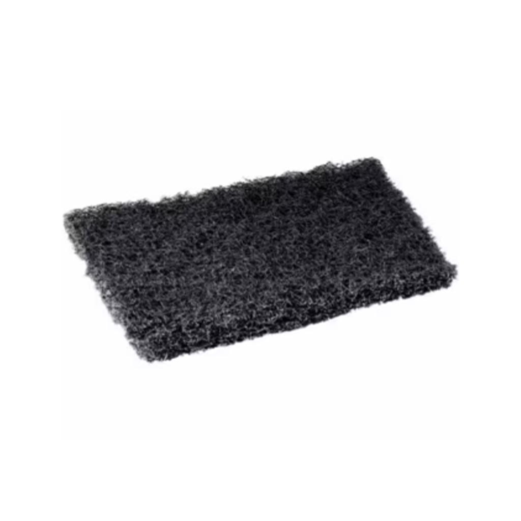 ALMOHADILLA DE FIBRA NEGRA 3-5/8" X 5-3/4" GRANO GRUESO