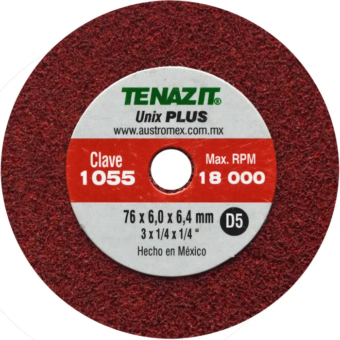 RUEDA T-1 UNIX DE 3" X 1/4" X 1/4" MARRON