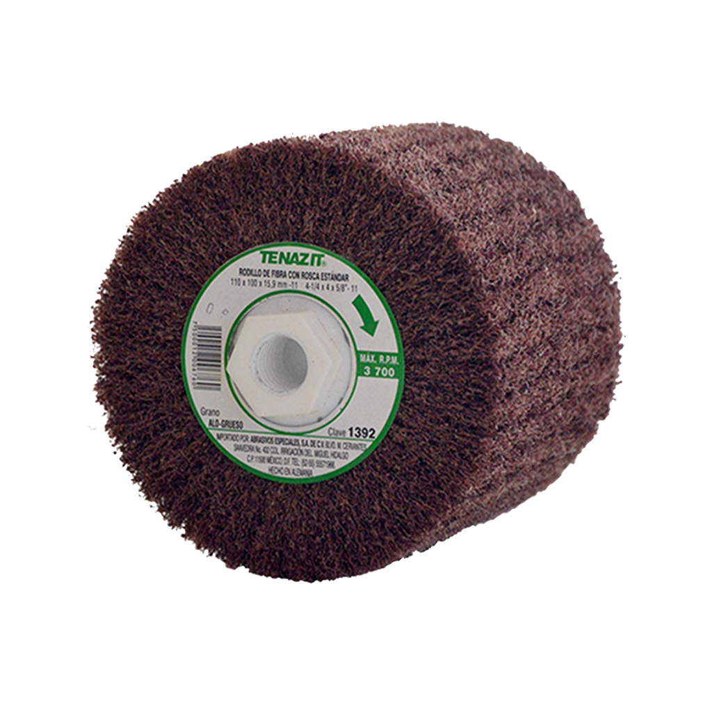 RODILLO DE FIBRA 4 1/4X4X3/4 GRUESO CON ROSCA 5/8"