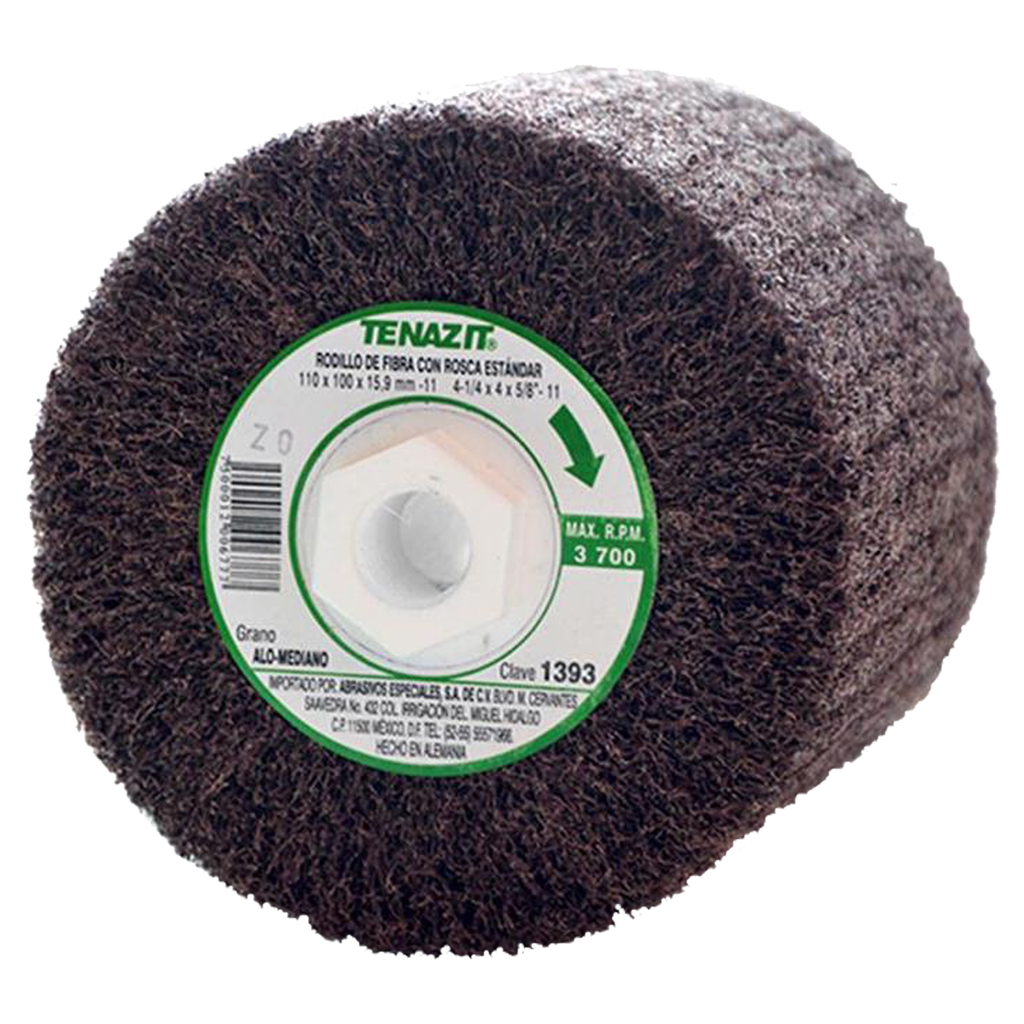 [AUS1393] RODILLO DE FIBRA 4 1/4X4X3/4 MEDIANO CON ROSCA 5/8
