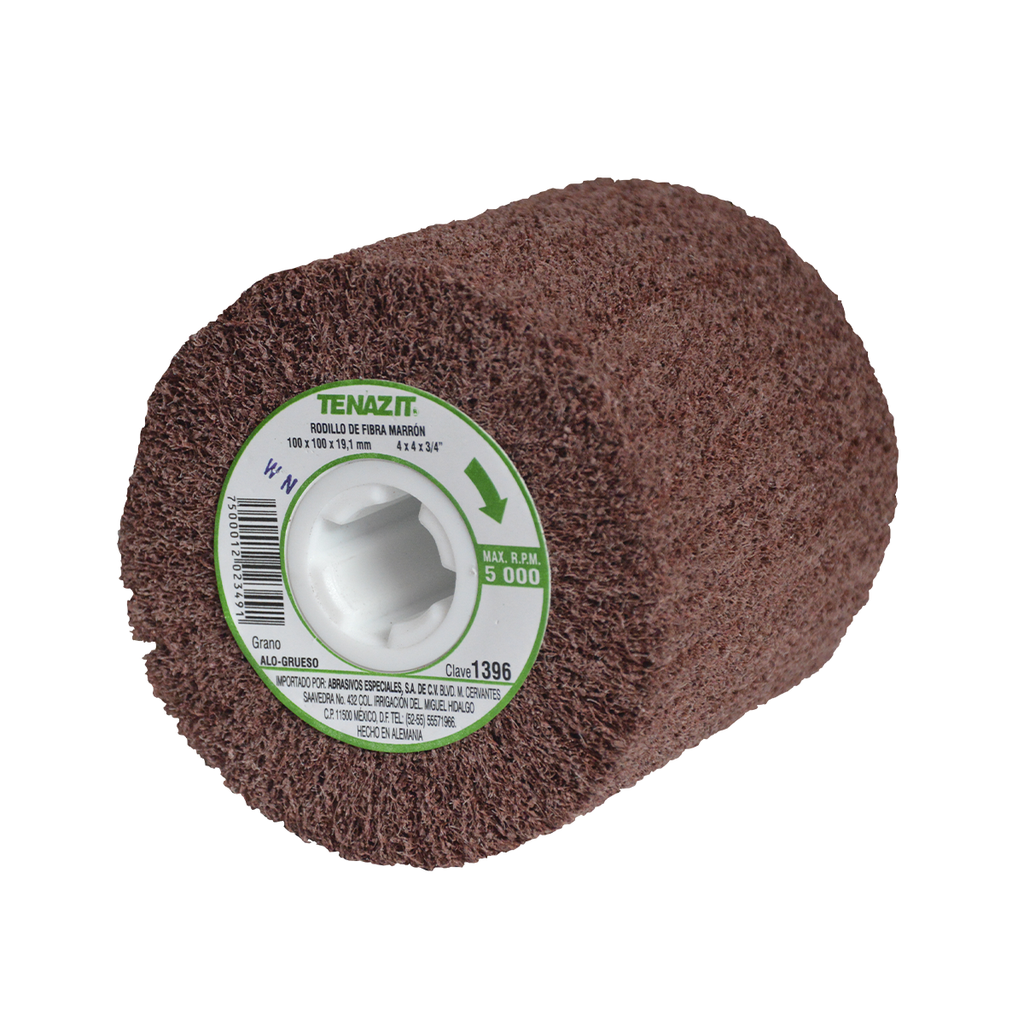 [AUS1396] RODILLO DE FIBRA 4" X 4" 3/4" GRUESO SIN ROSCA