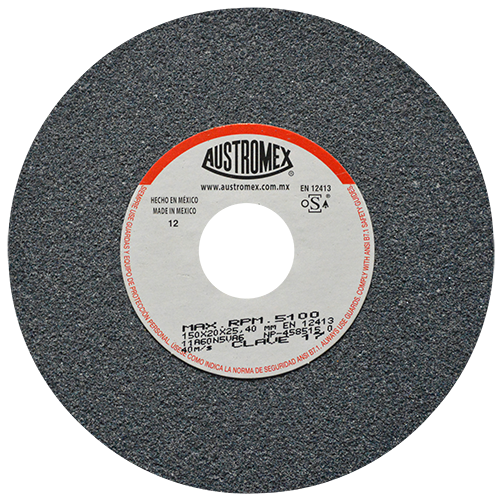 RUEDA PARA ESMERIL 6 X 3/4 X 1 G60 T1 GRIS ALTO RENDIMIENTO