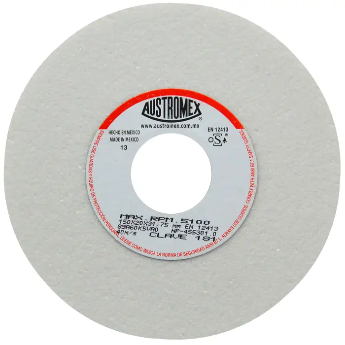 RUEDA T-1 DE 6"X3/4"X1-1/4" G°60 89A BLANCA