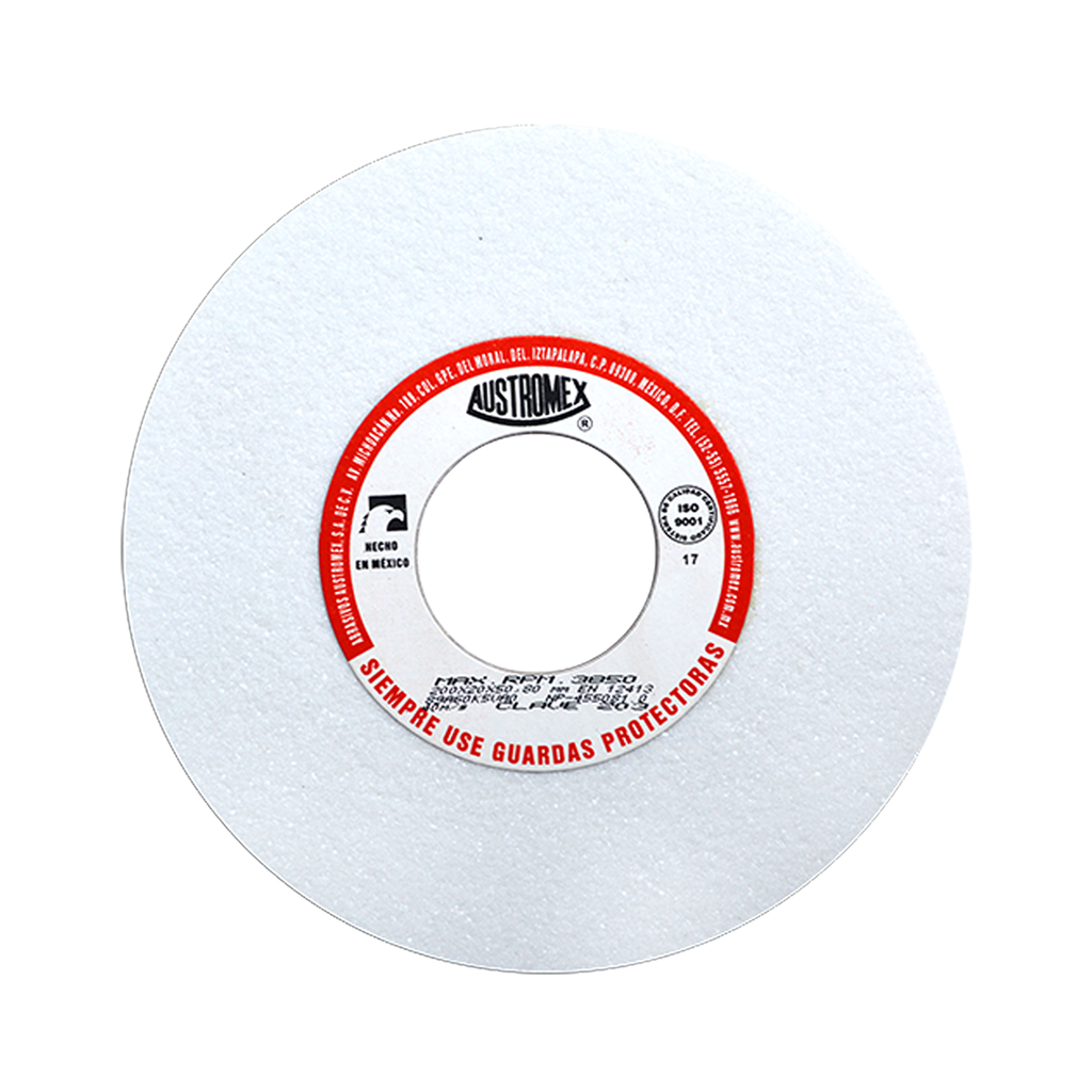 RUEDA PARA ESMERIL 8 X 3/4 X 2 G60 T1 BLANCA AFILADO Y RECTIFICADO