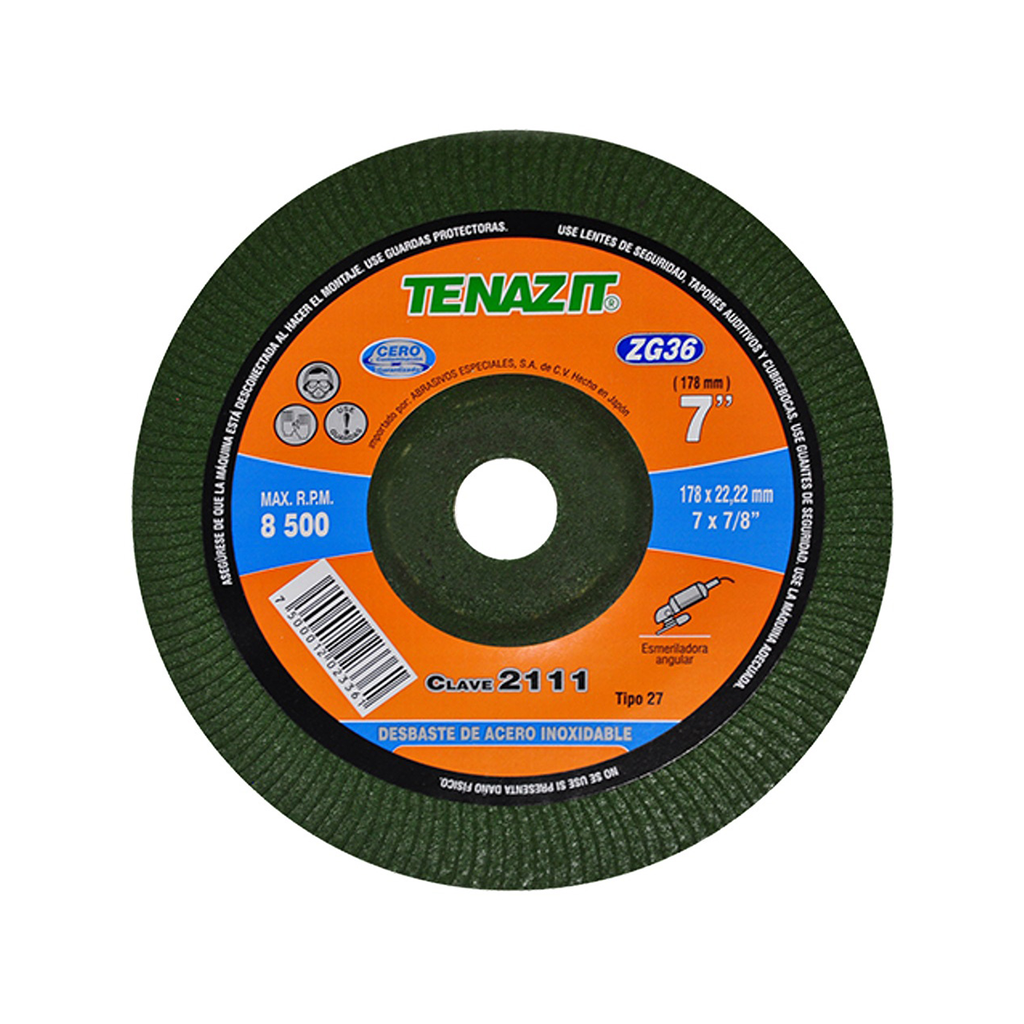 RUEDA PARA ESMERIL 6 X 1 X 1 G36 T1 GRIS ALTO RENDIMIENTO