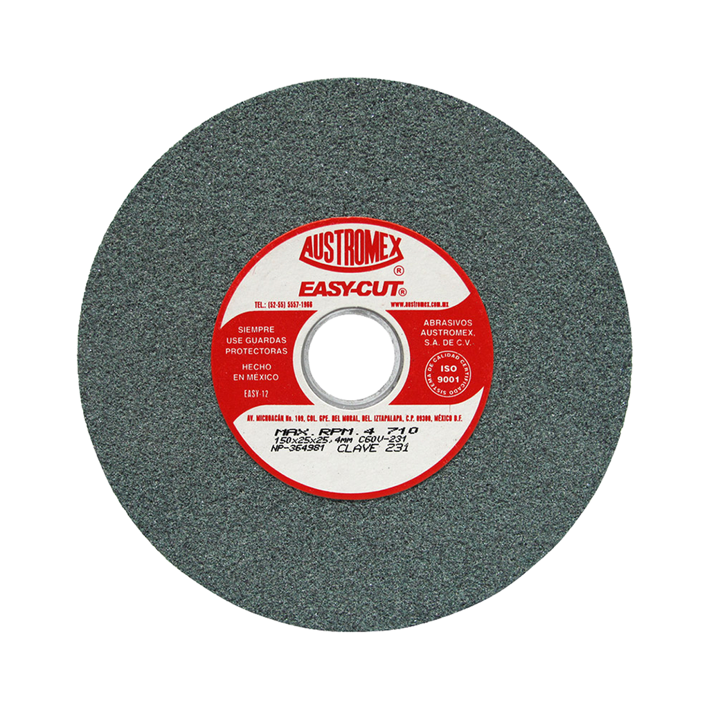 RUEDA PARA ESMERIL 6 X 1 X 1 G60 T1 VERDE EASY CUT