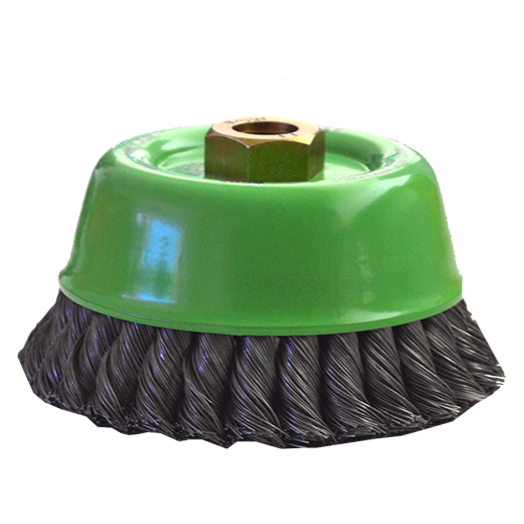 CARDA COPA TRENZADA 5" X0.020 X 5/8" ACERO AL CARBON