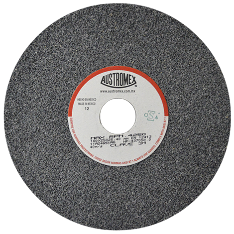 RUEDA PARA ESMERIL 7 X 1 X 1 G24 T1 GRIS ALTO RENDIMIENTO