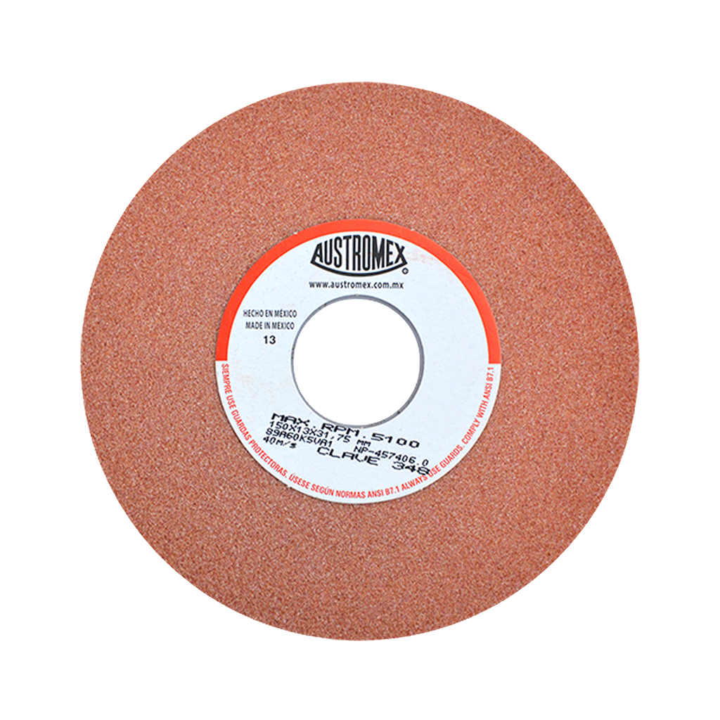 RUEDA VITRIFICADA PARA ESMERILADO ACERO 6X1/2X1-1/4