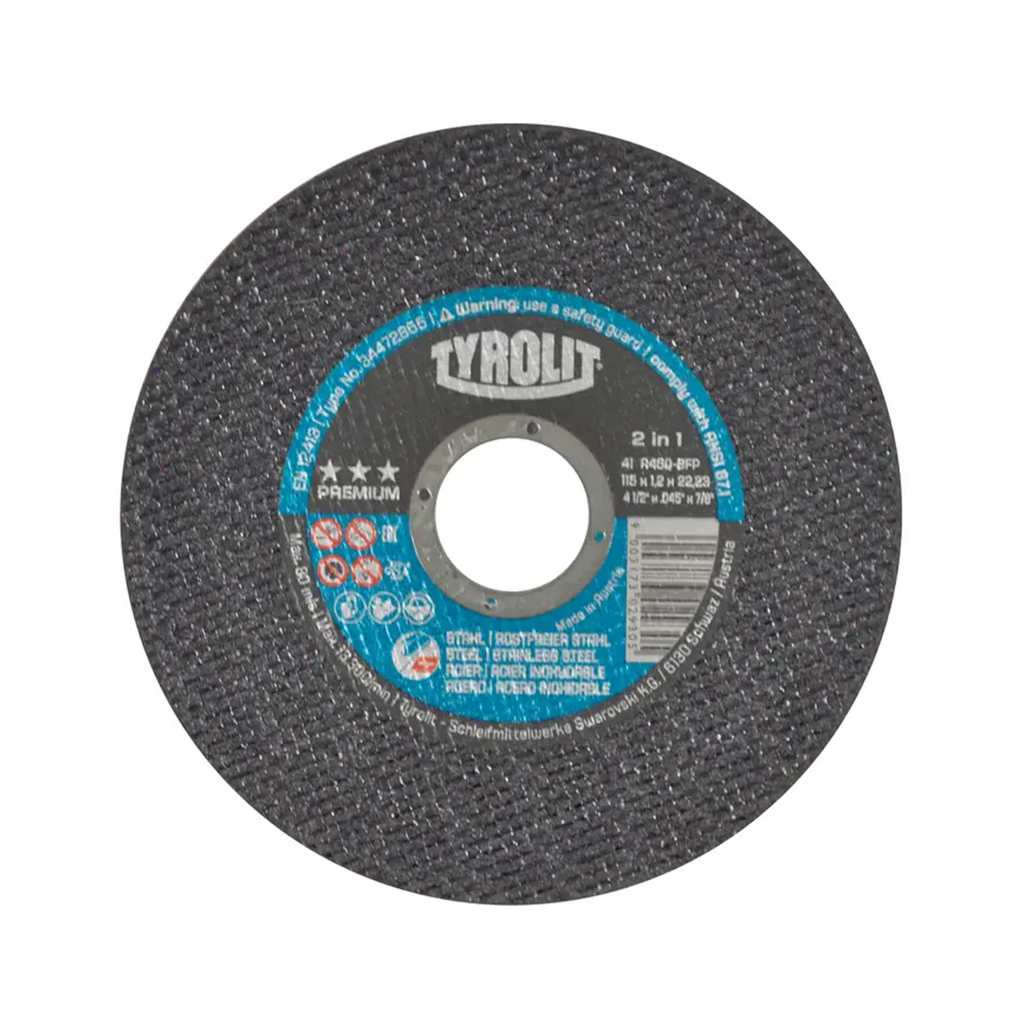 DISCO CORTE  4-1/2" X 1.2MM X 7/8" T41 TYROLIT