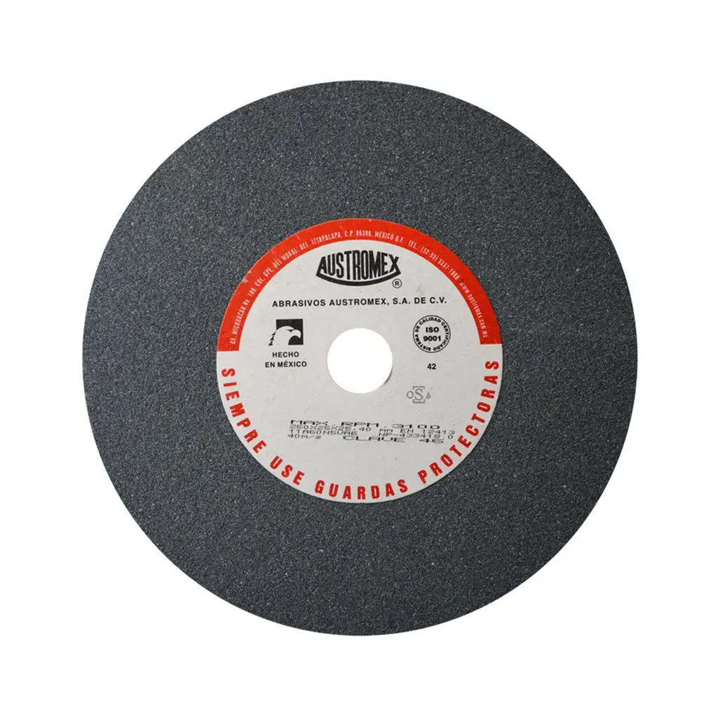 RUEDA PARA ESMERIL 10 X 1 X 1 G60 T1 GRIS ALTO RENDIMIENTO