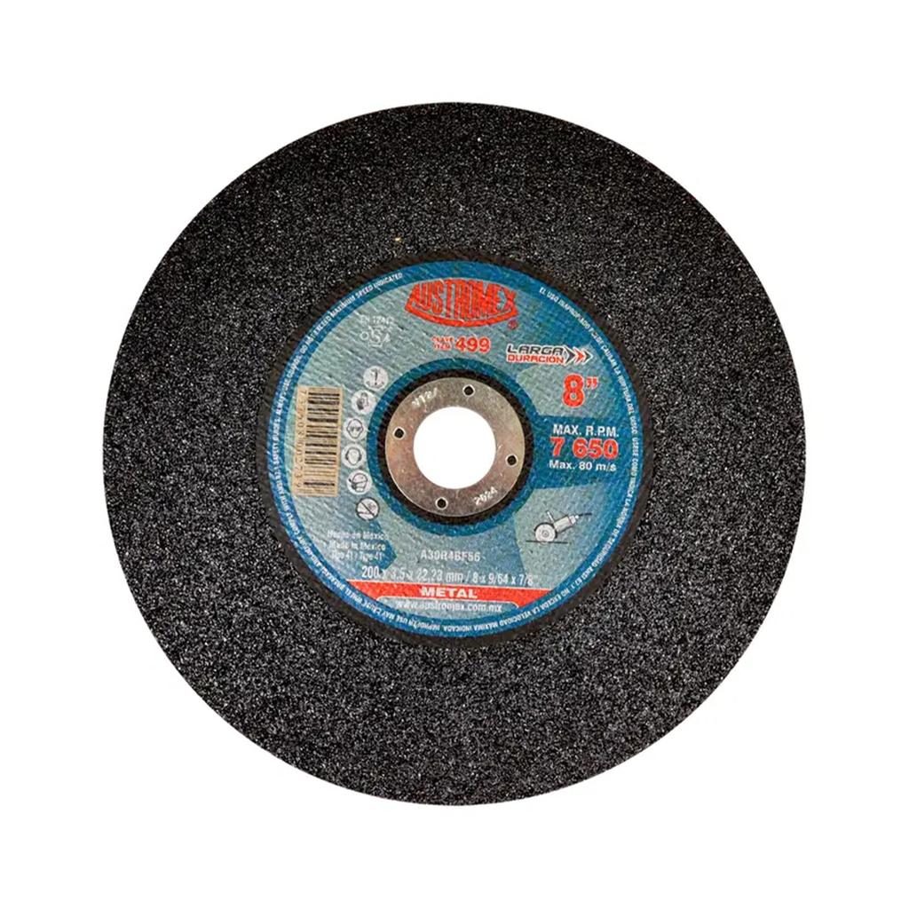 DISCO DE CORTE 200X3X22.2 A30 METAL ESM. PORTATIL Y SIERRA C