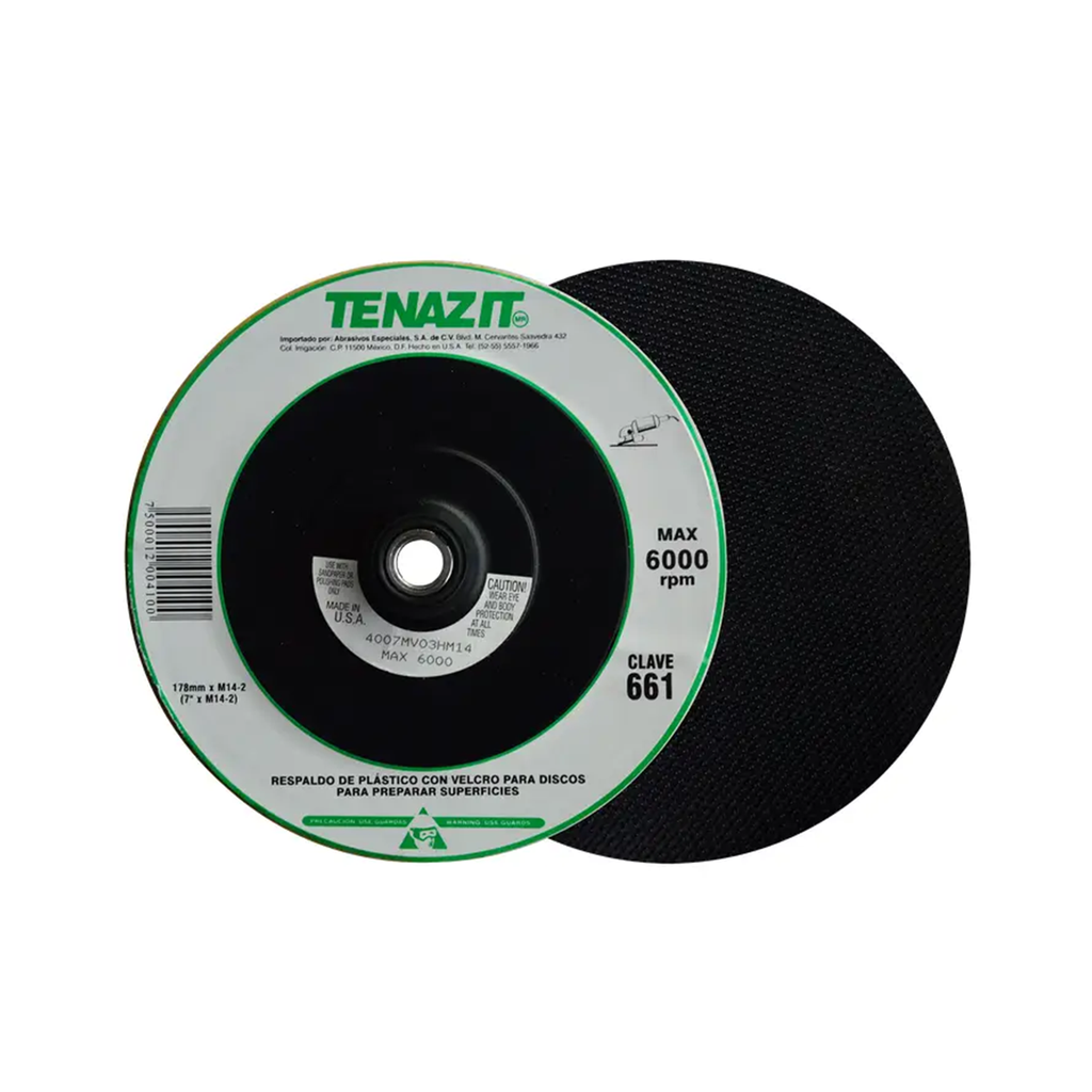 RESPALDO PARA DISCOS DE FIBRA 7XM14-2