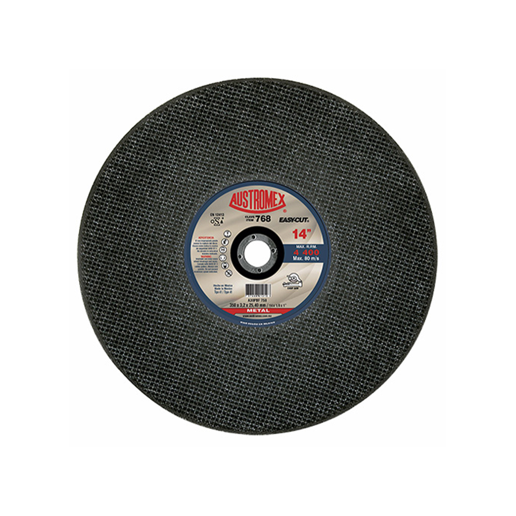 DISCO DE CORTE 14" X 7/64" X 1" DOBLE MALLA EASY-CUT