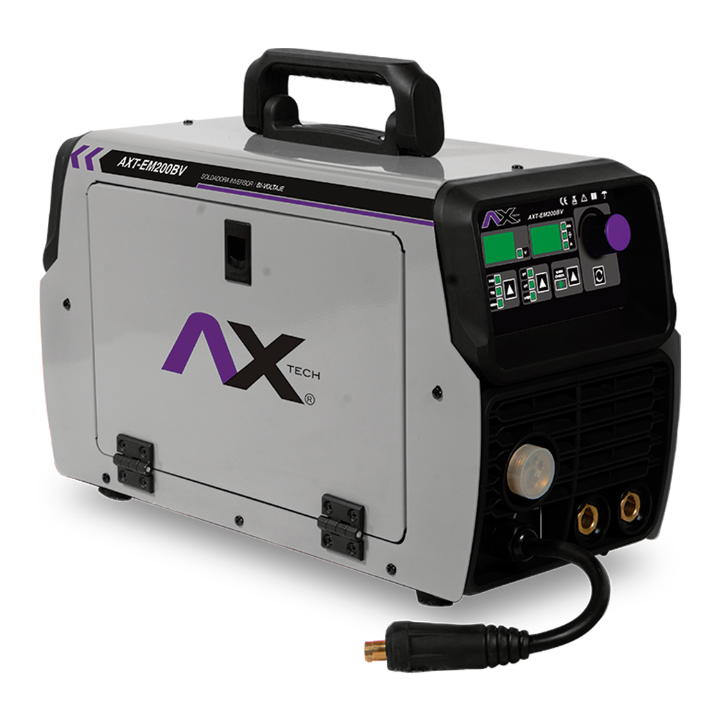SOLDADORA MULTIPROCES 200A MIG MMA TIG 110/220V (AXT-EM200BV