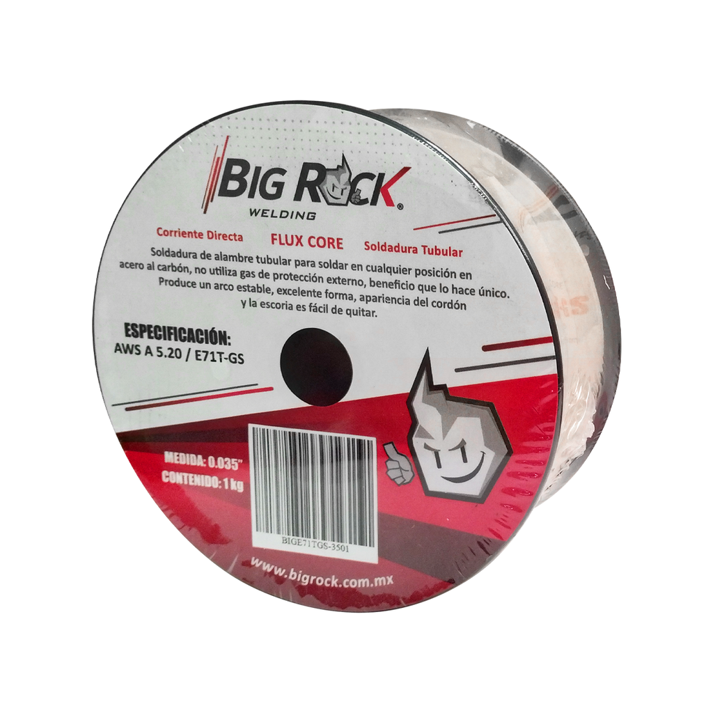 SOLDADURA TUBULAR .035" E71T-GS FLUXE CORE 1 KILO