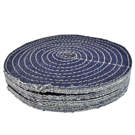 RUEDA DE LONA AZUL DE 6" BARRENO DE 1/2"