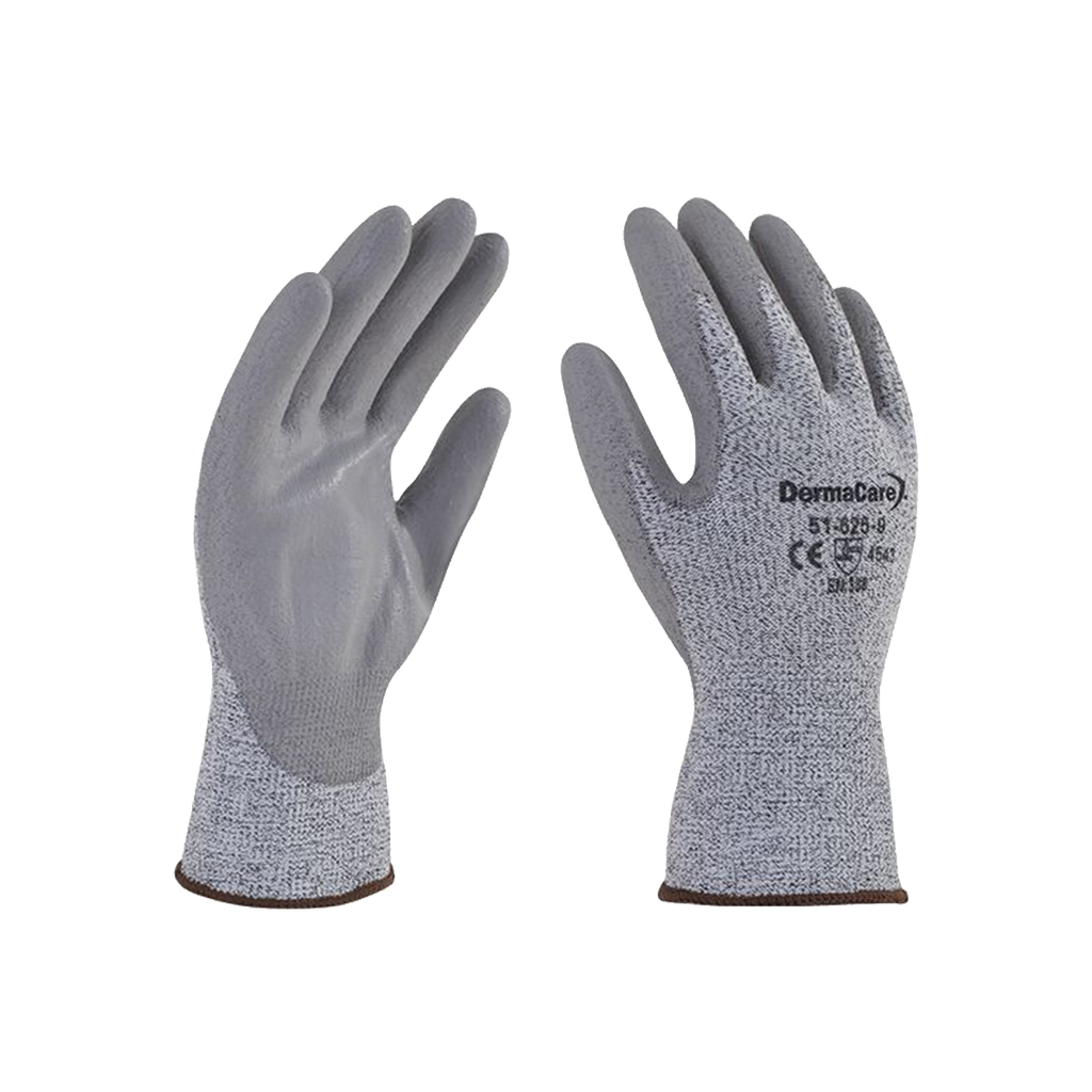 GUANTE ANTICORTE POLIET. AD C/FIBRA DE VID. NIVEL 5. #9