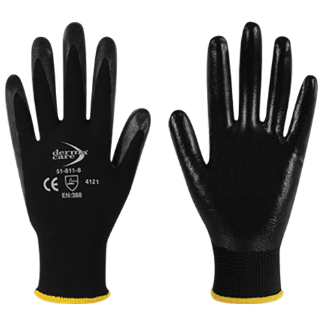 GUANTE TIPO HYFLEX NYLON RECUBIERTO NITRILO PARA ABRASION 8