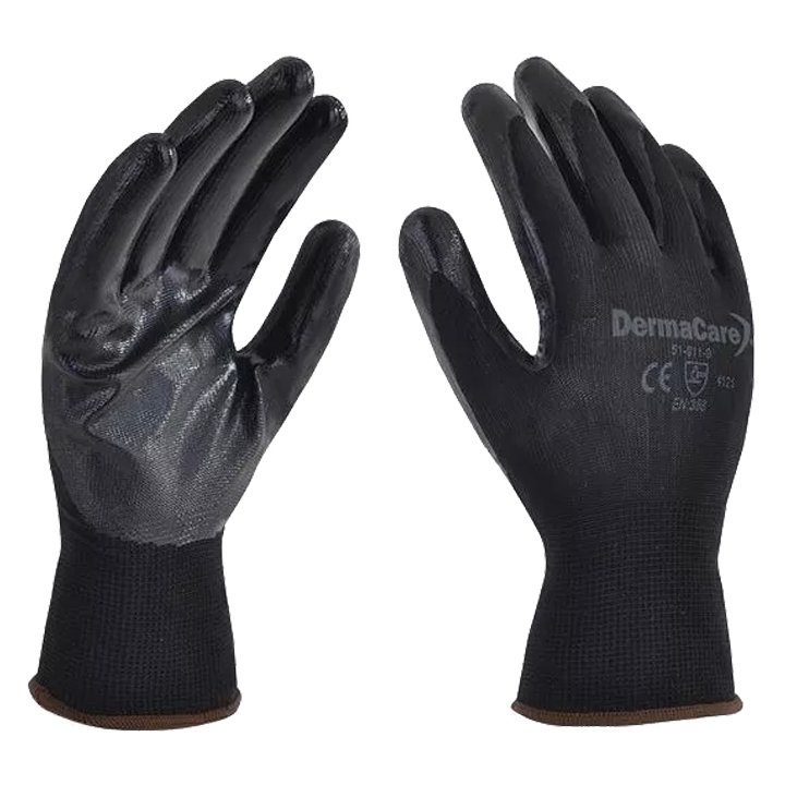 GUANTE T/HYFLEX DE NYLON; REC DE NITRILO P/ABRASION #9