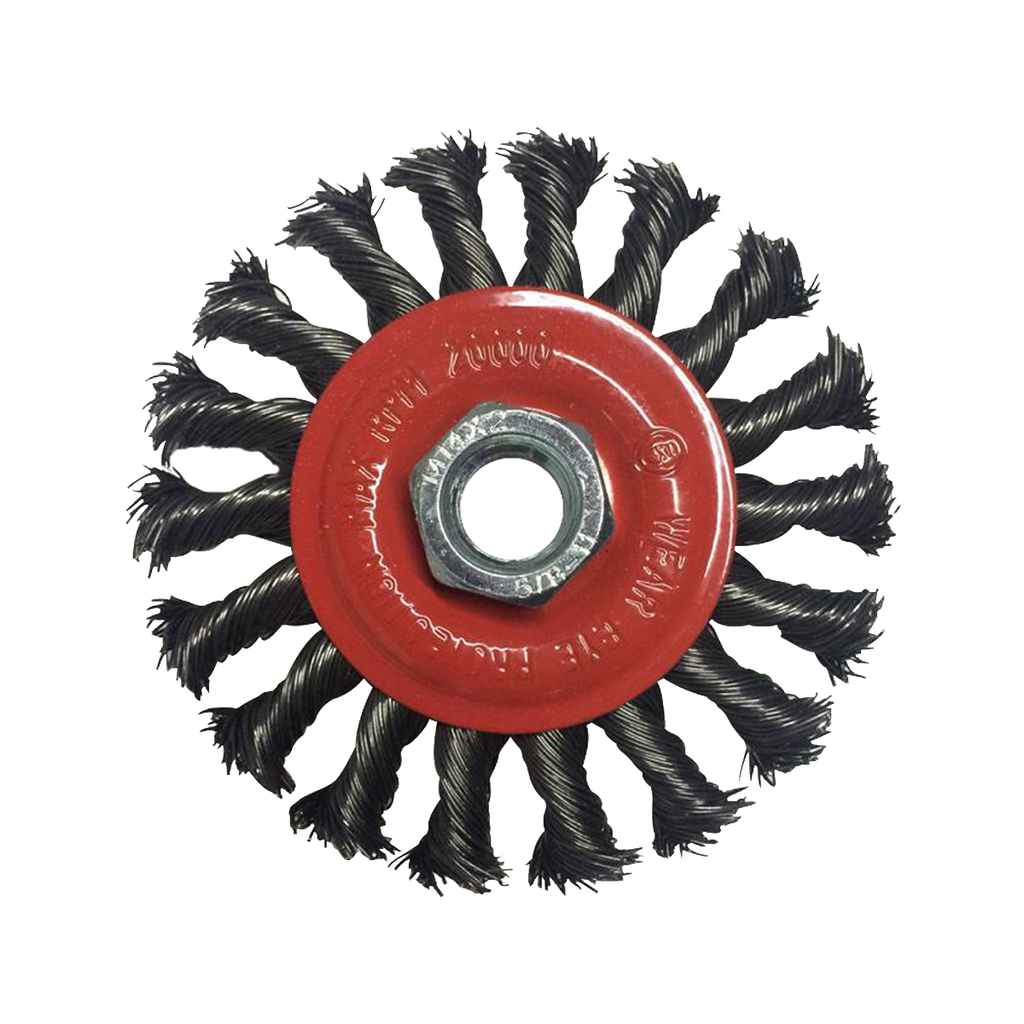 CARDA CIRCULAR TRENZADA 4X.020 MULTIROSCA ACERO AL CARBON