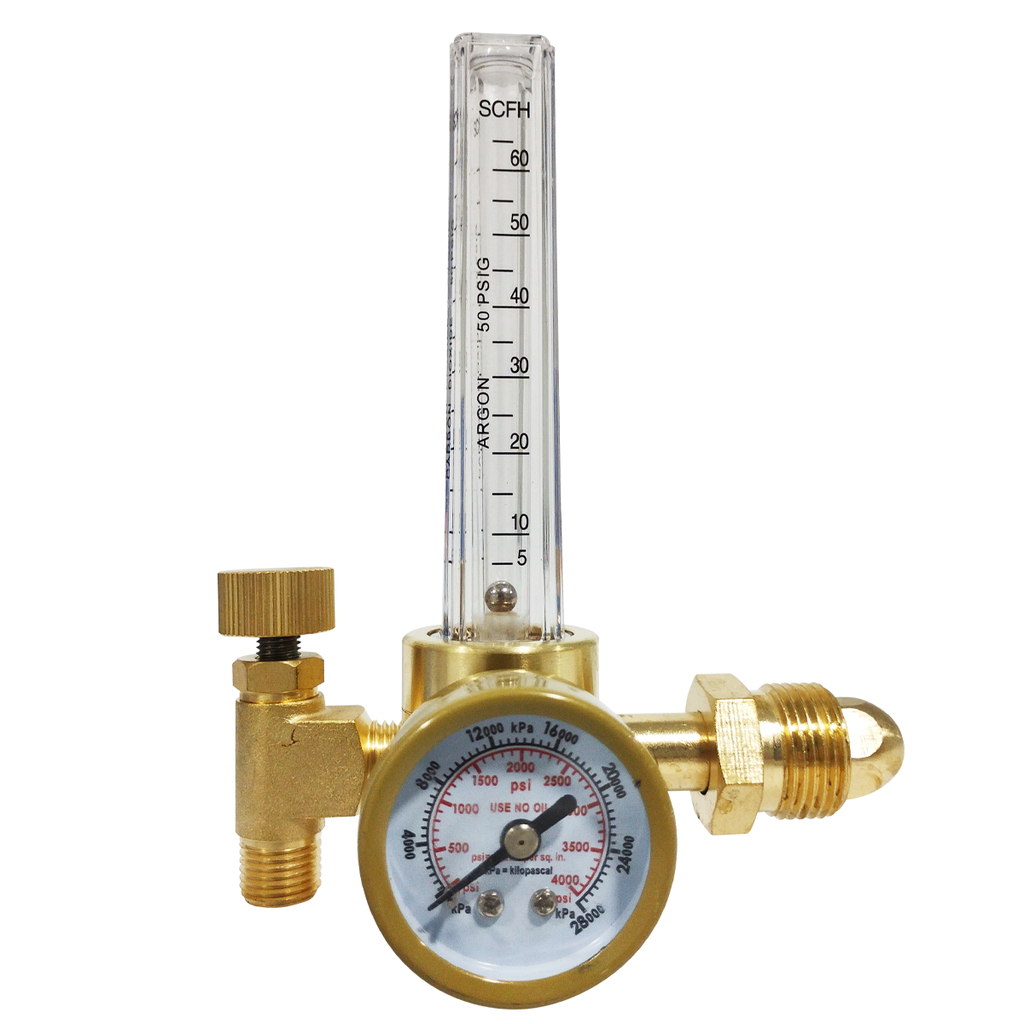 REGULADOR ARGON FLUJOMETRO TUERCA CGA-580