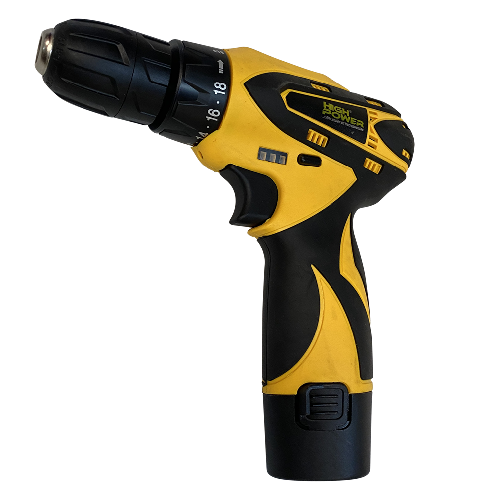TALADRO INALAMBRICO 3/8" 1300 RPM 12V HIGH POWER TI-1210HP