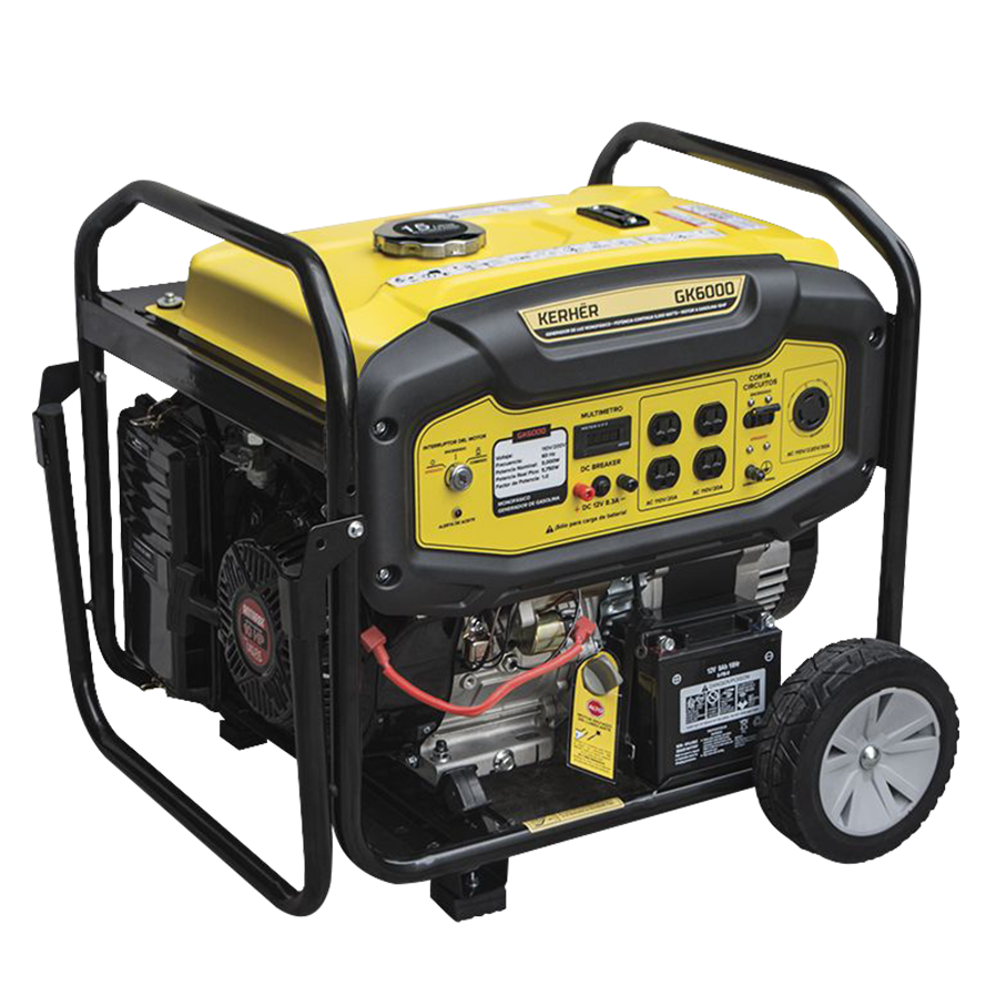 GENERADOR A GASOLINA 5000W 10HP 110/220V E/ ELECTR.; KERHER