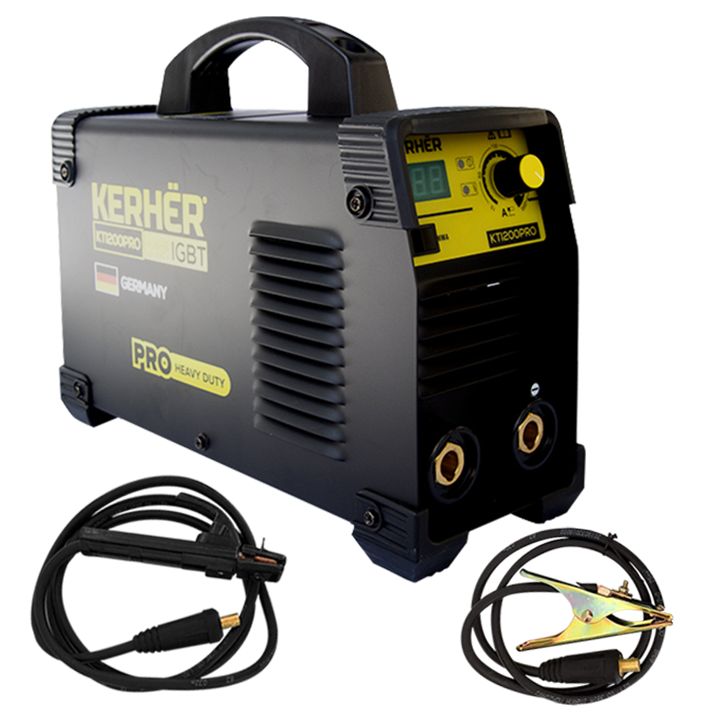 SOLDADORA INVERSOR 200A 110/220V KTI200PRO NEGRA KERHER
