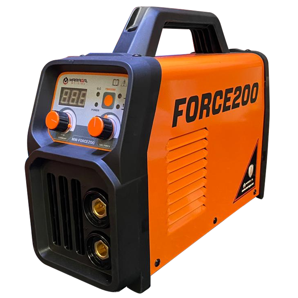 SOLDADORA INVERSOR 200A 110/220V MMA TIG NARANJA MARAGA.