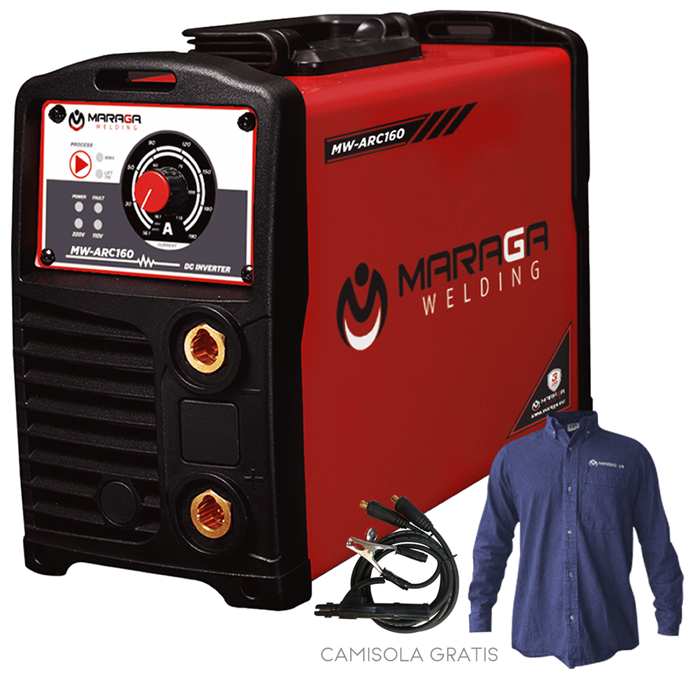 INVERSOR MARAGA SPIDER 160AMP 110/220V ARC-160 ROJO