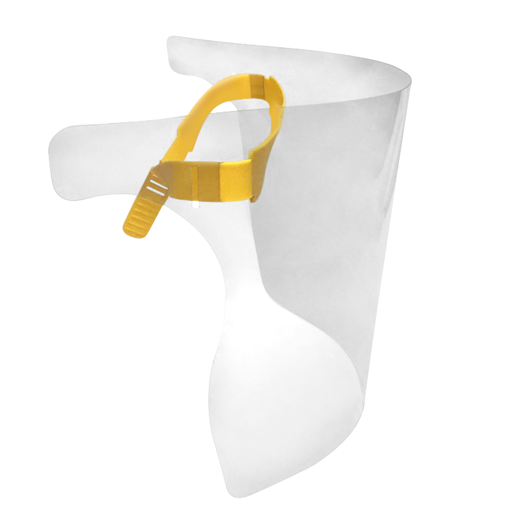 PROTECTOR FACIAL TRANSP CON DIADEMA FLEXIBLE