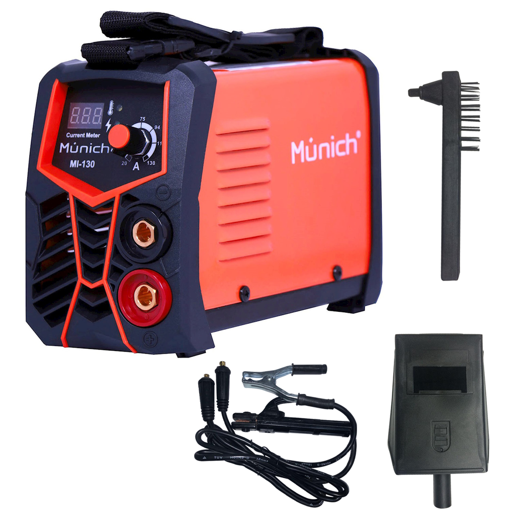 SOLDADORA INVERSOR 130A 110V MMA 40%CT MUINICH (MI-130)