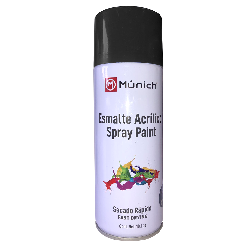 PINTURA EN AEROSOL COLOR NEGRO BRILLANTE O SATINADO 400 ML