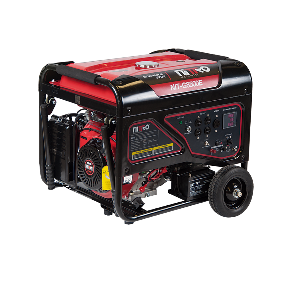GENERADOR A GASOLINA 8000W 16HP 110/220V (NIT-G8500E)