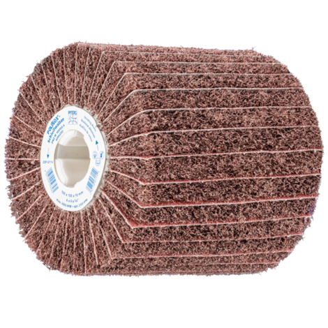 RODILLO DE FIBRA Y LIJA DE 4" X 4" MEDIO G°80 SIN ROSCA