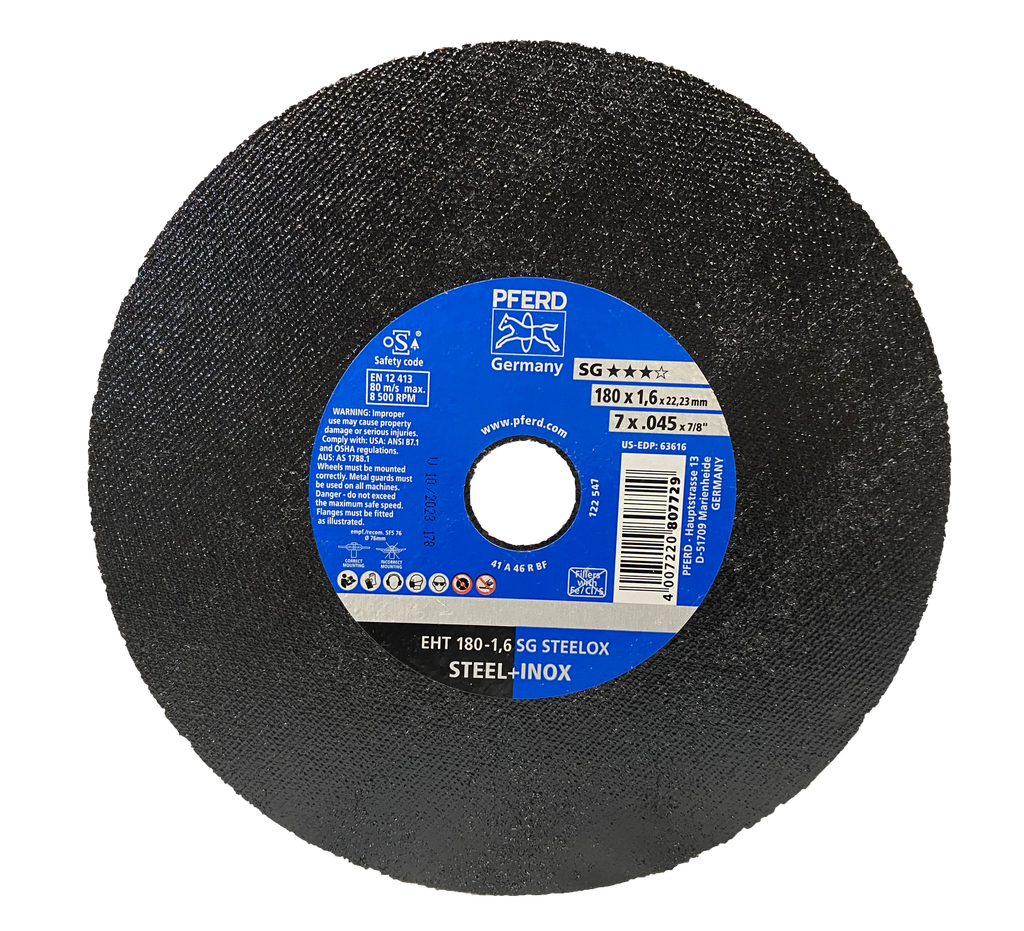 DISCO CORTE T41 7 X 1/16 X 7/8 ACERO INOXIDABLE 236154 769836