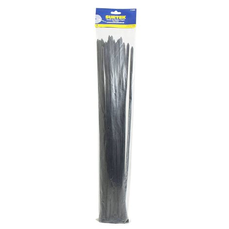 CINCHO DE PLASTICO 300MM X 4.6MM (COLOR NEGRO) PAQ 50 PZ