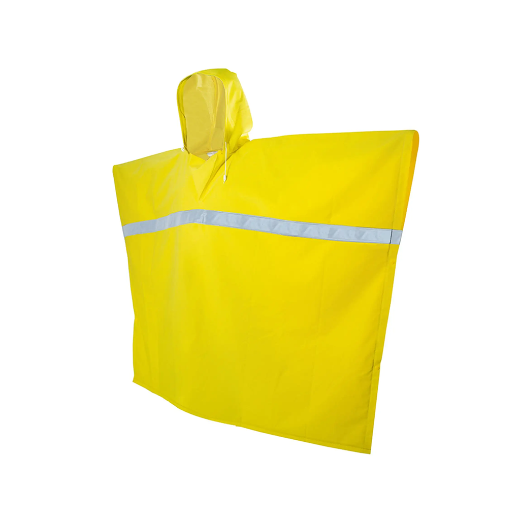 PONCHO IMPERMEABLE PVC/POLIESTER .35MM CON REFLEJANTE UNITALLA