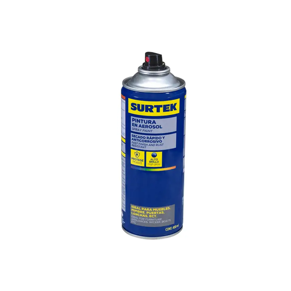 PINTURA EN AEROSOL COLOR METAL CROMO 400ML