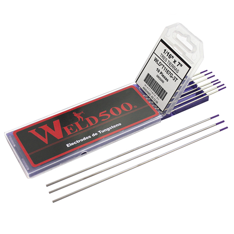 VARILLA DE TUNGSTENO 1/16"X7" 3TIERRAS PUNTA MORADA 1167G-3T