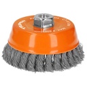 CARDA COPA TRENZADA FINA 5" MILIMETRICA P/ESMERIL (11544)