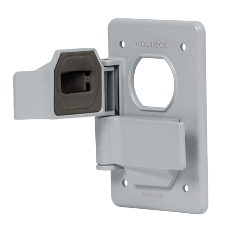 PLACA TIPO FS DOBLE CON TAPAS DE SOBREPONER PZA (46433)