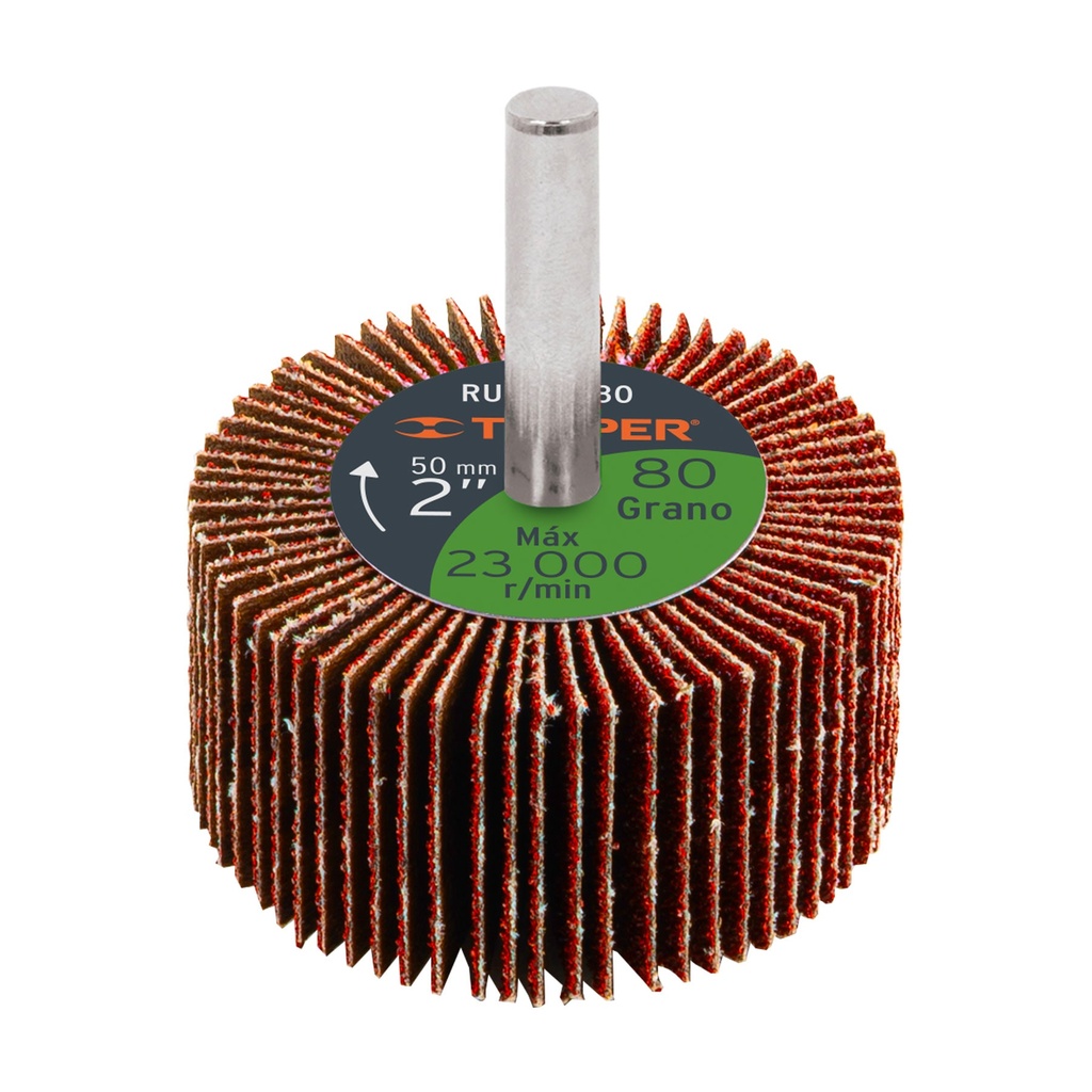 RUEDA FLAP 2" X 1" X 1/4" G°80 (13038)