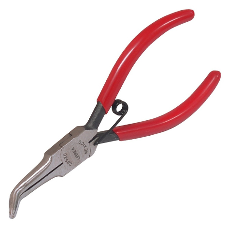 PINZA PARA ELECTRONICA PUNTA DE AGUJA DOBLADA 45G 5-11/32"
