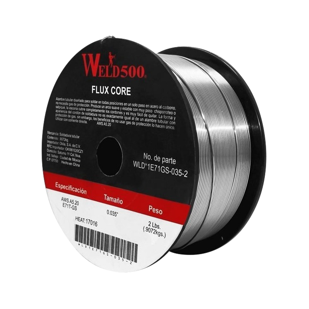 SOLDADURA TUBULAR .035 E71T-GS FLUXE CORE 2 LBS (0.908 kg)