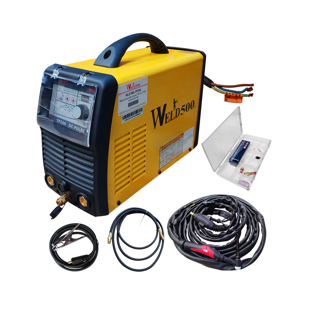 INVERSOR 250 A TIG-PULSADO-STICK TP250; 220V CD 1-F 50/60HZ