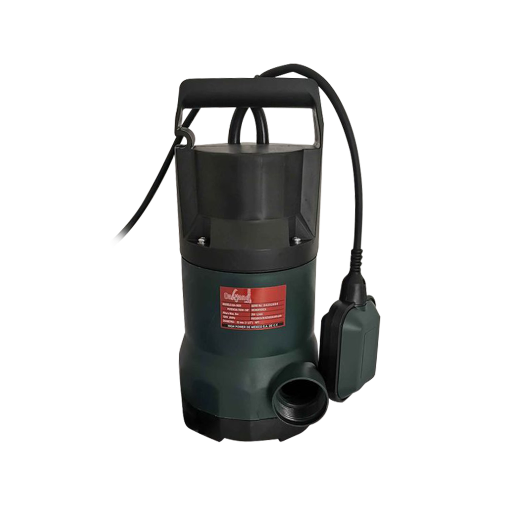 BOMBA SUMERGIBLE AGUA LIMPIA 1 HP 200L/MIN ALT MAX 9 M