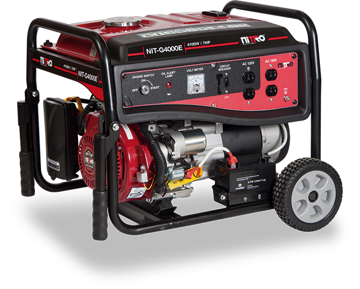 GENERADOR A GASOLINA 4100W 110V/220V 7HP (NIT-G4000E)