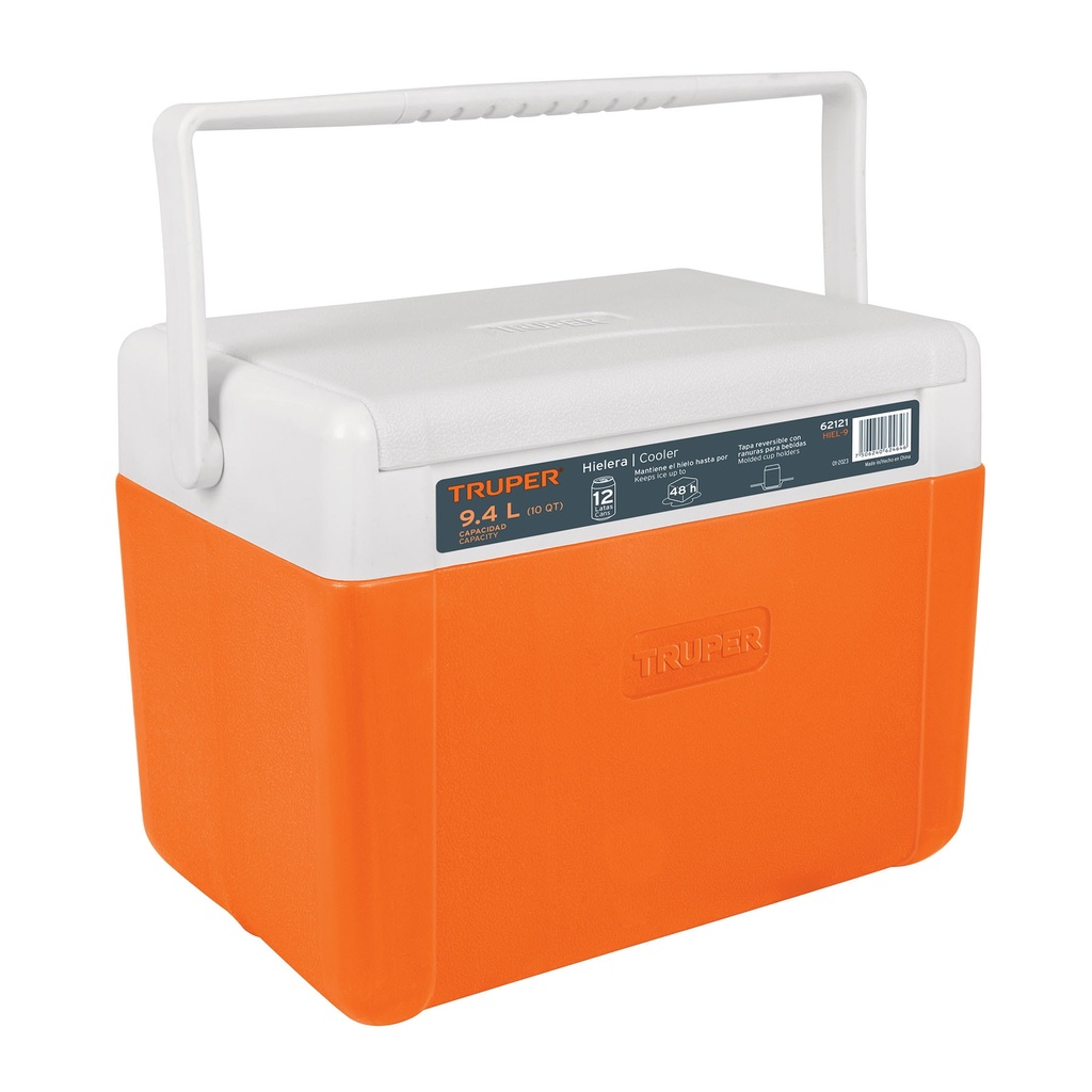 HIELERA DE 34CM X 26CM X 23CM CAPACIDAD 9.4 LTS (62121)